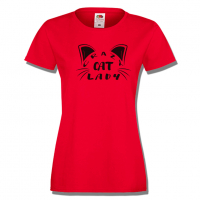 Дамска тениска Crazy Cat Lady,Котки,Животни,Развлекателни, снимка 2 - Тениски - 36427875