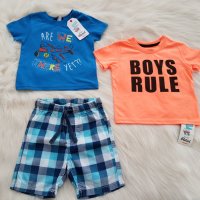 Тениски и къси панталони 9-12 месеца Rebel и H&M , снимка 5 - Бебешки блузки - 29176312