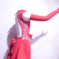 Червена детска рокля за спортни танци, снимка 4 - Детски рокли и поли - 42805665
