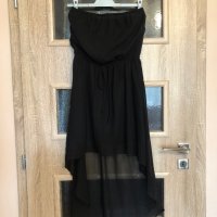 Асиметрична черна рокля Calliope, снимка 1 - Рокли - 29196428