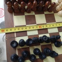 Немски шах дървена кутия,стъклени и дървени фигури, снимка 11 - Шах и табла - 37792878