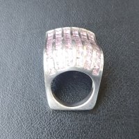 Уникален сребърен пръстен проба 925 / морганит, снимка 12 - Пръстени - 40455917