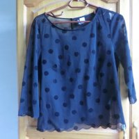 Тюлена блузка НМ, снимка 1 - Блузи с дълъг ръкав и пуловери - 36753799