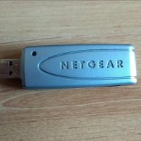 NETGEAR Wireless USB Adapter - Wi-Fi USB адаптер за безжичен интернет, снимка 1 - Други - 30528354