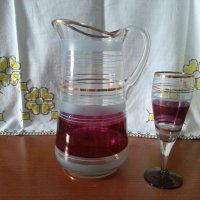 Ретро стъклени чаши за вино , снимка 7 - Антикварни и старинни предмети - 41777007