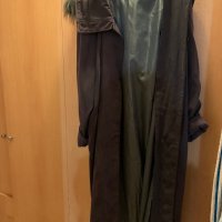 Дамско палто с качулка с пух голям размер, снимка 2 - Палта, манта - 35416495