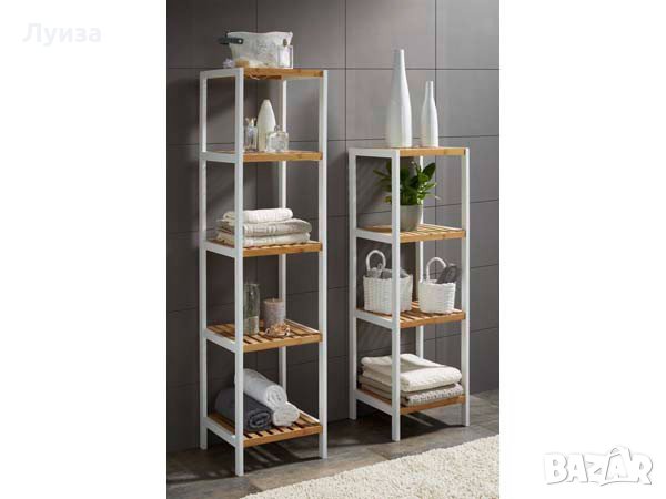 Бамбукова етажерка за баня-голяма и стабилна!, снимка 1