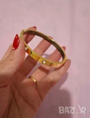 гривна от висококачествена  медицинска стоманаcartier, снимка 1