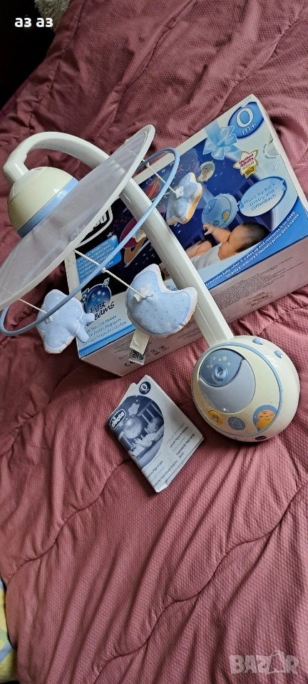 Chicco magic stars-музикална въртележка,проектор,нощна лампа с дистанционно, снимка 1