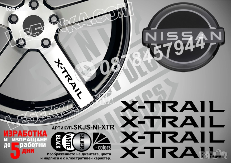 Nissan X-Trail надписи за спици, снимка 1