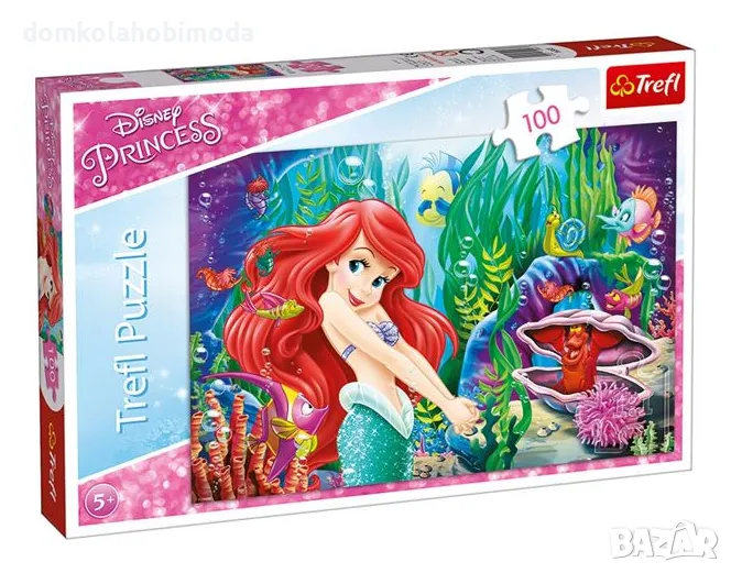  Пъзел Trefl PRINCESS Ariel, Ариел, 100 части , снимка 1