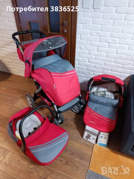 Детска количка 3 в 1 spint+baby design , снимка 1