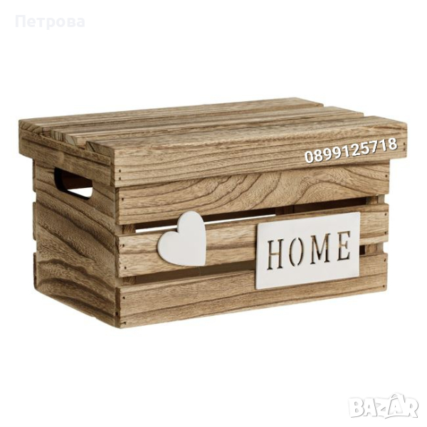 Щайга с капак-28x17x15/декоративна щайга с капак , снимка 1