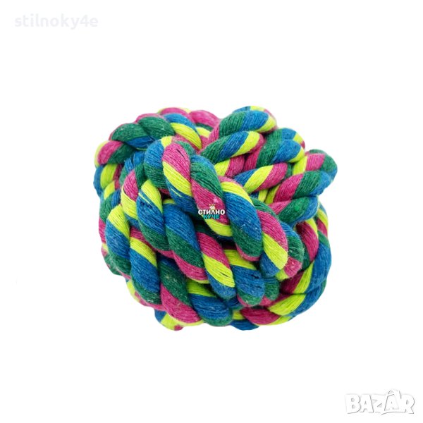 Топка от въже за куче Въжена кучешка играчка Въжени кучешки топки Играчки за кучета, снимка 1