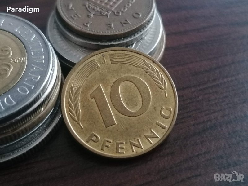 Монета - Германия - 10 пфенига | 1993г.; серия J, снимка 1