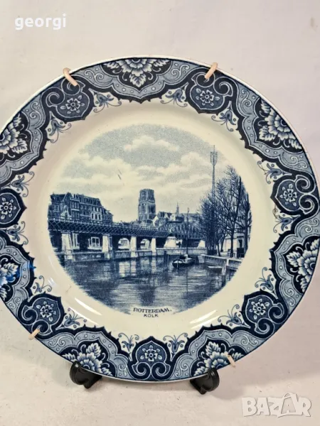 холандска декоративна порцеланова чиния за стена 22/2, снимка 1