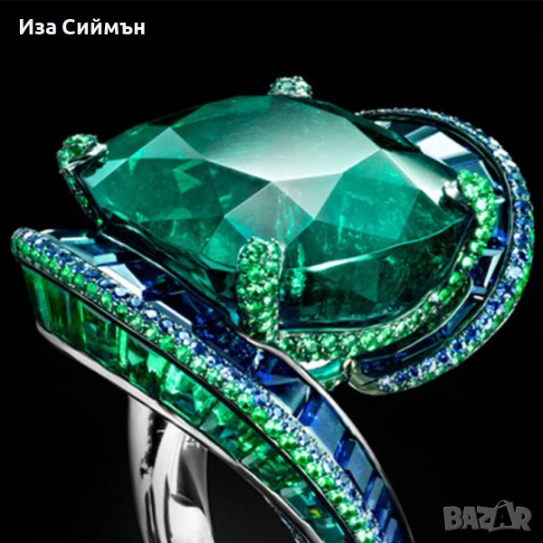 Пръстен със смараг/емералд, снимка 1