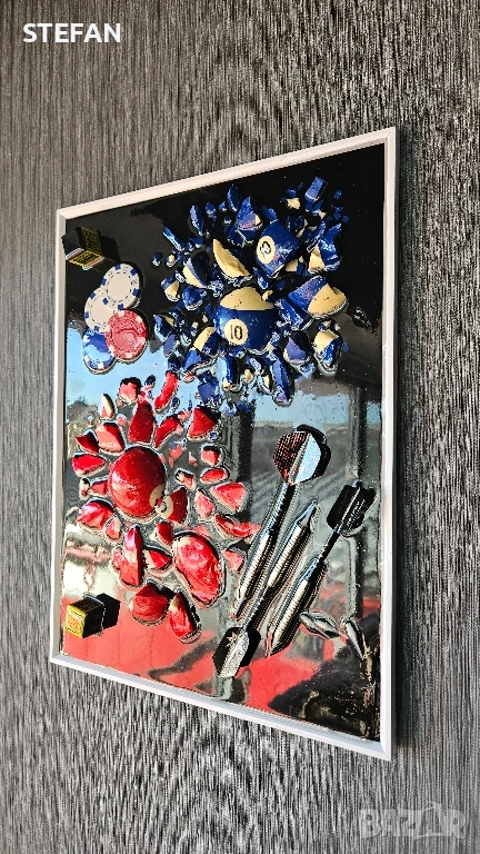 „Картина с епоксидна смола по поръчка – според хоби и идея“ мъжки подарък, снимка 1