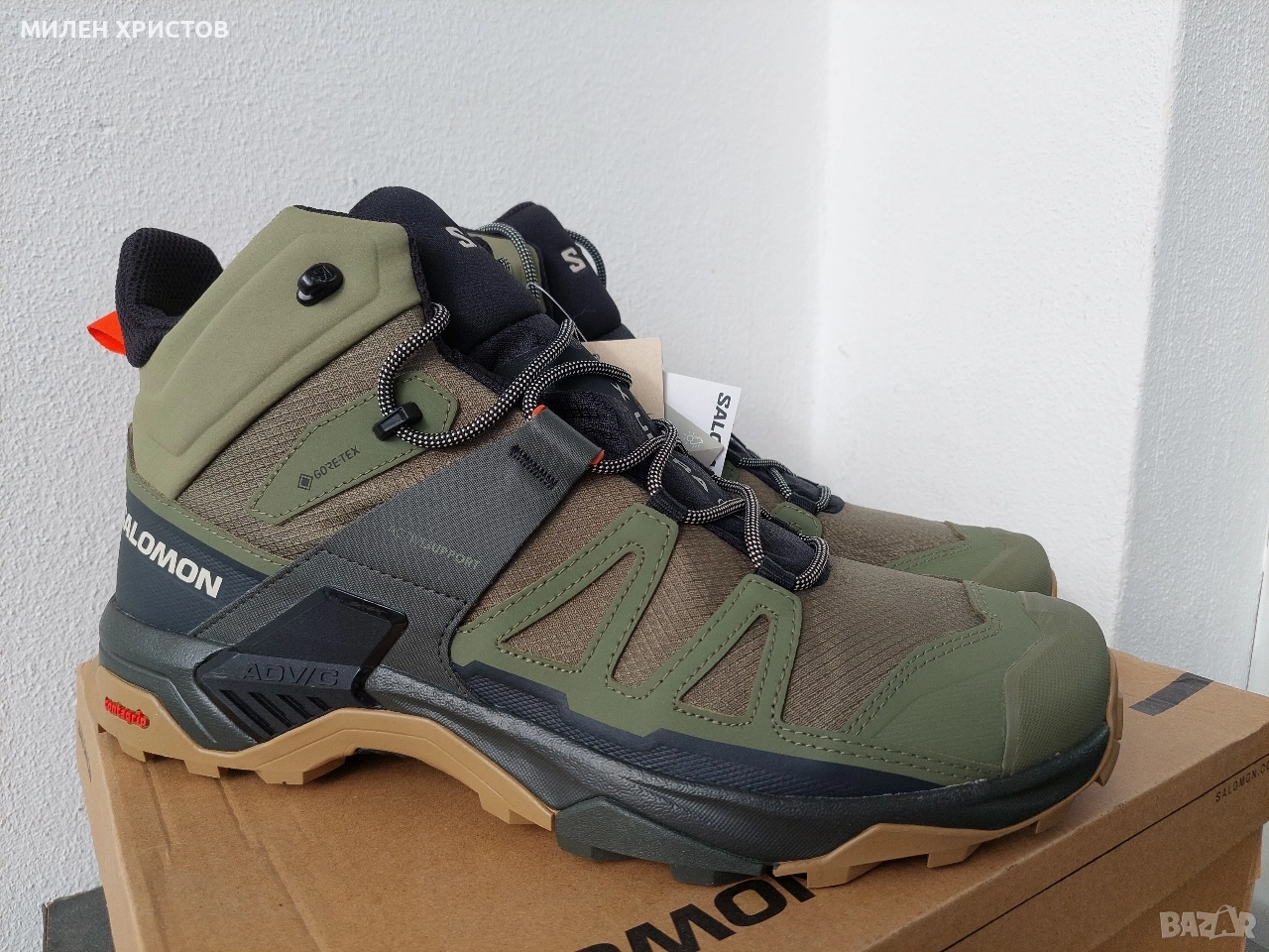 SALOMON X ULTRA MID GTX(Gore-Tex)-Чисто Нови с етикет и кутия-№48(48.5) , снимка 1