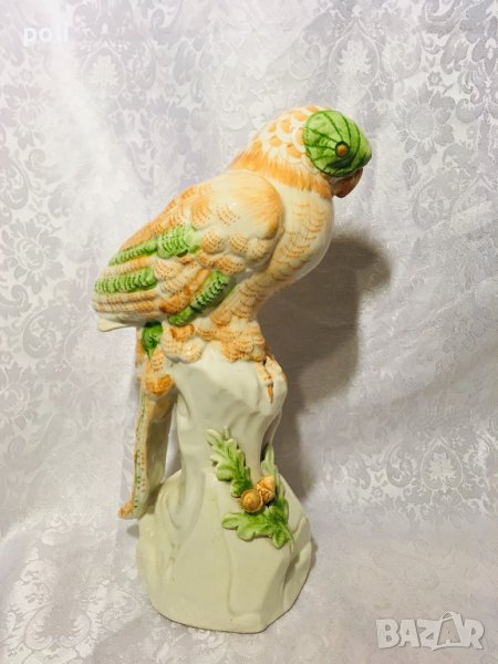 голяма порцеланова статуетка папагал , снимка 1
