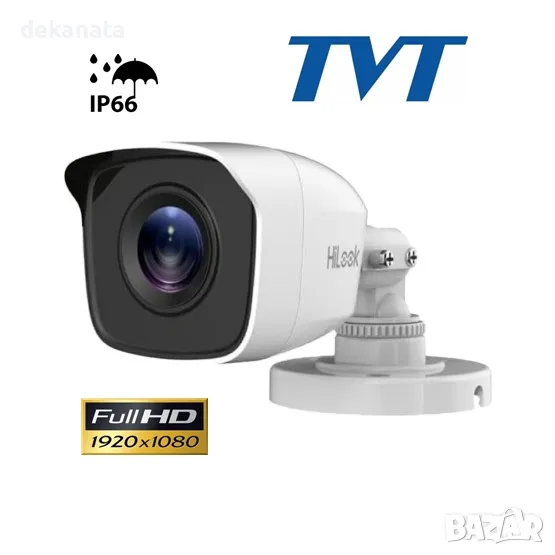 TURBO-HD HIKVISION HiLook Bullet Камера 2Mp, 2.8мм, IR-20м за външен и вътрешен монтаж, снимка 1