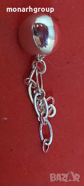 Сребърна обеца, снимка 1