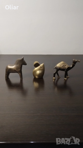 Много красиви, малки фигурки от месинг. , снимка 1