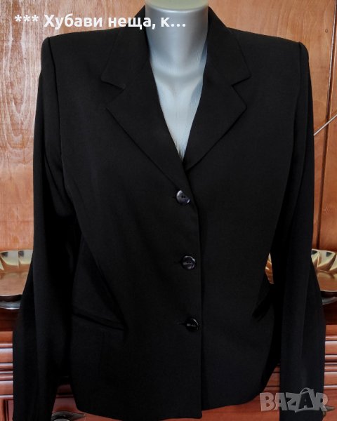 	💥 ИзГоДнО 💥Дамски якета и сака - Фино черно сако L , две дънкови М, снимка 1