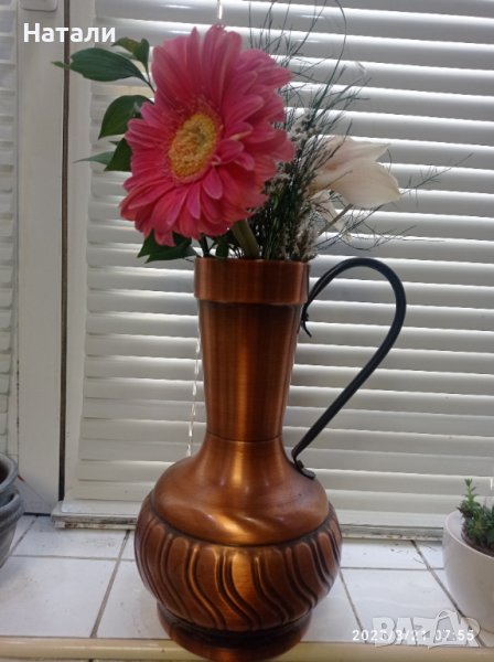 ваза немски месинг 349, снимка 1
