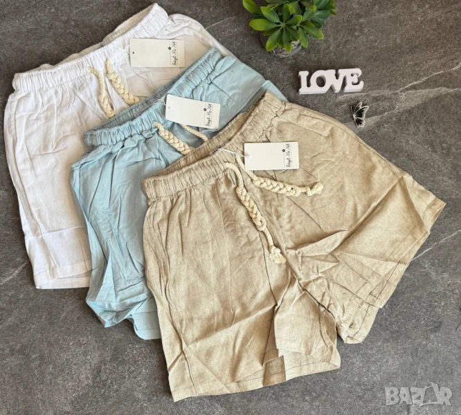 ленени къси панталонки, снимка 1