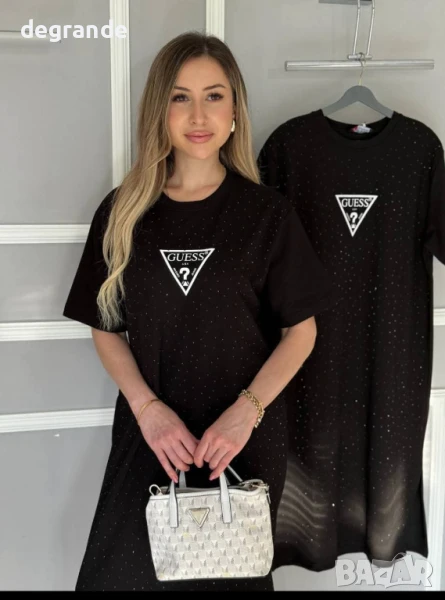 Черна дамска рокля Guess ВИДЕО НА МОДЕЛА , снимка 1