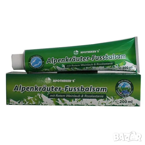 Алпенкройтер Apoteker’s балсам за крака и вени с алпийски билки от Германия , снимка 1