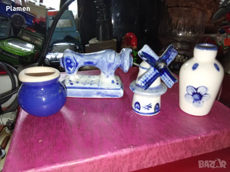 Четири порцеланови миниатури от Холандия , снимка 1