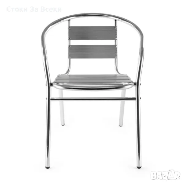 Алуминиев стол Muhler 54x55xH74 см - Стилен, лек и устойчив избор за вашия дом и градина, снимка 1