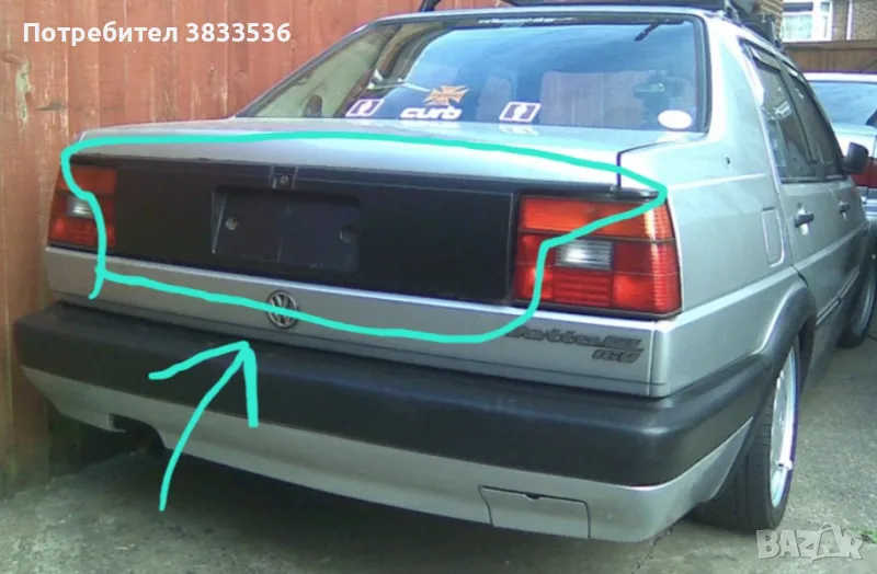 Бленда, за заден капак за Vw Jetta mk2 , Фолксваген Джета мк2 Heckblende, снимка 1