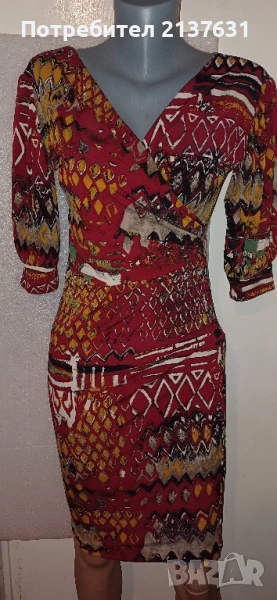 ЕЛЕГАНТНА ДАМСКА РОКЛЯ  JDC Размер , снимка 1