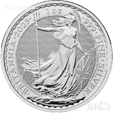 1 oz Сребърна монета Британия 2025, снимка 1