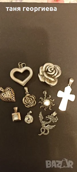 сребърни висулки/медальони, снимка 1