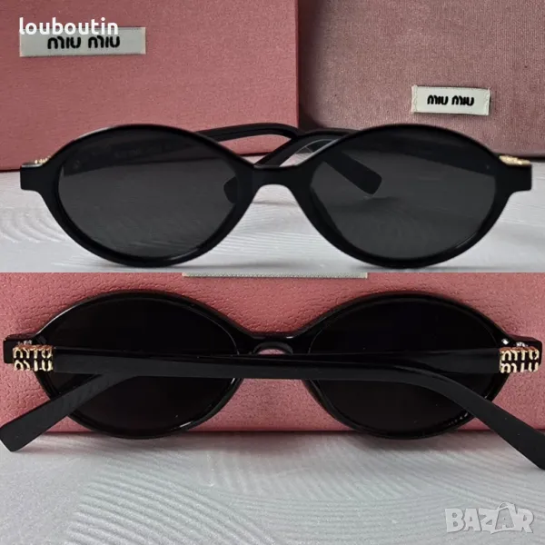 Miu 2024 дамски слънчеви очила елипса кръгли овални, снимка 1