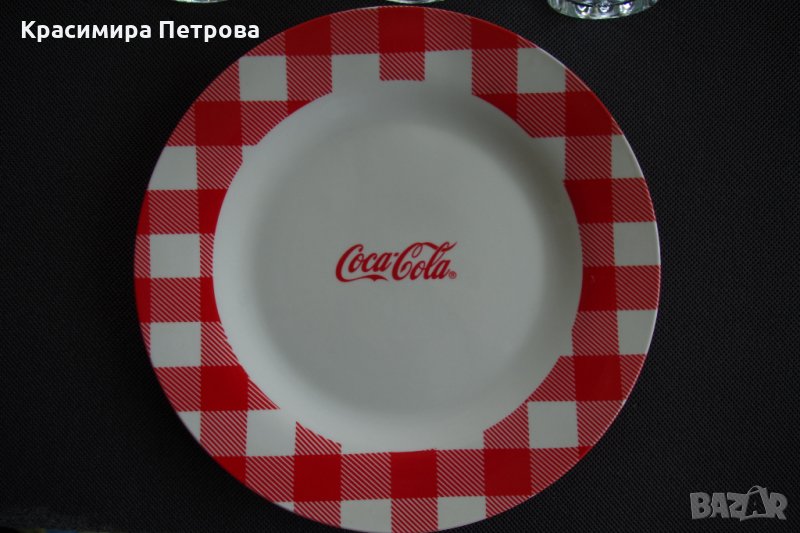 Coca-Cola чиния и чаши за колекционери, снимка 1