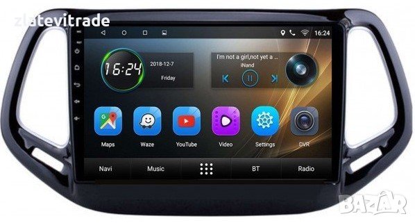 JEEP COMPASS 2016-2023 - 10'' АНДРОИД НАВИГАЦИЯ, 9457, снимка 1