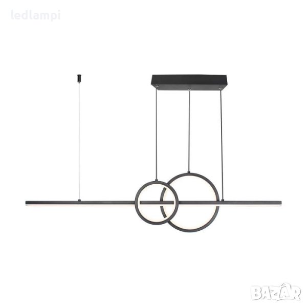 LED Полилей 15W Черен Неутрално Бяла Светлина, снимка 1