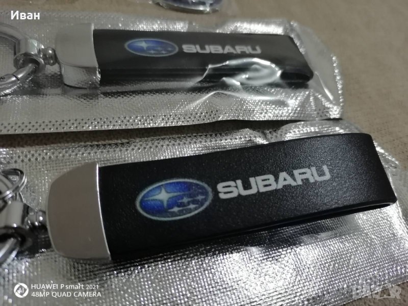 Пет модела качественни метални хромирани ключодържател Субару Subaru, снимка 1