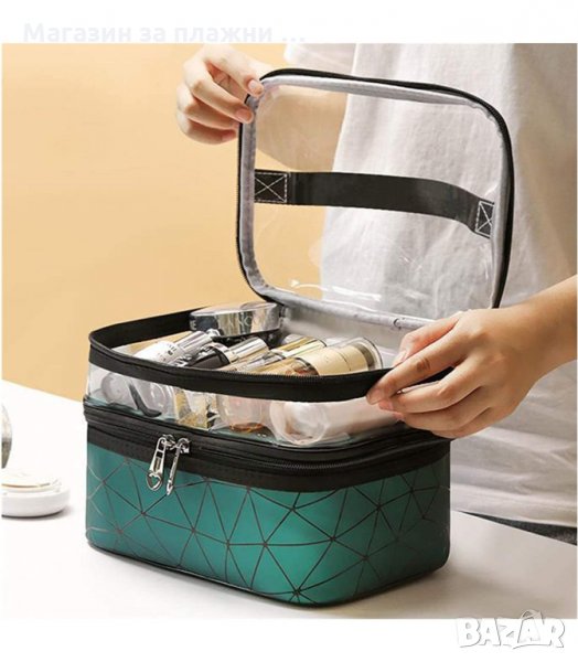 ДВУЕТАЖНА КОЗМЕТИЧНА ЧАНТА - код 3024, снимка 1