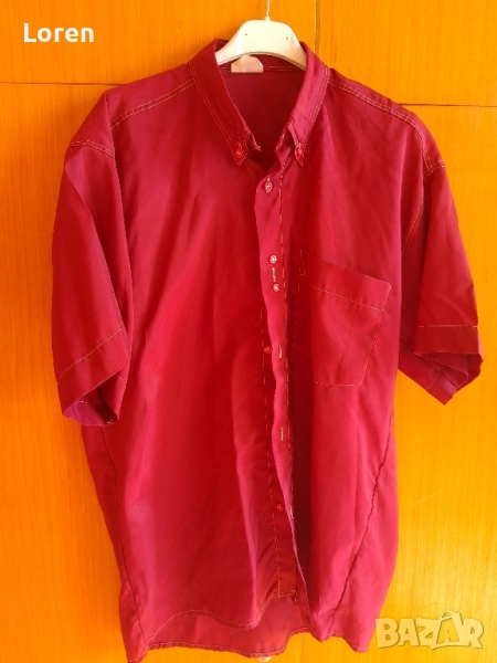 Подарявам вишнева мъжка риза , снимка 1