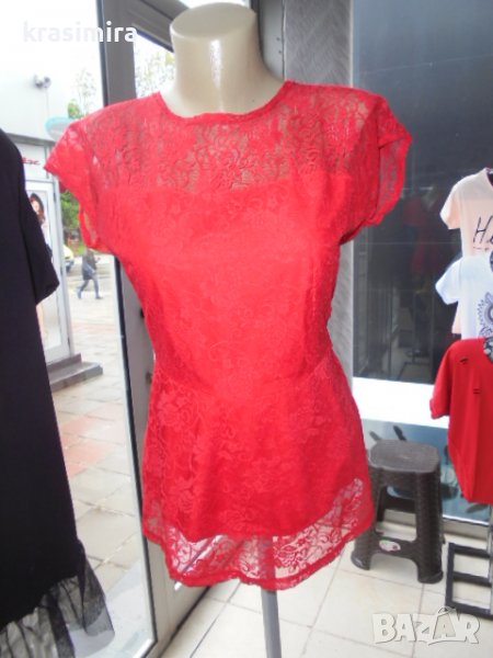 нова дантелена блузка-размер Л, снимка 1