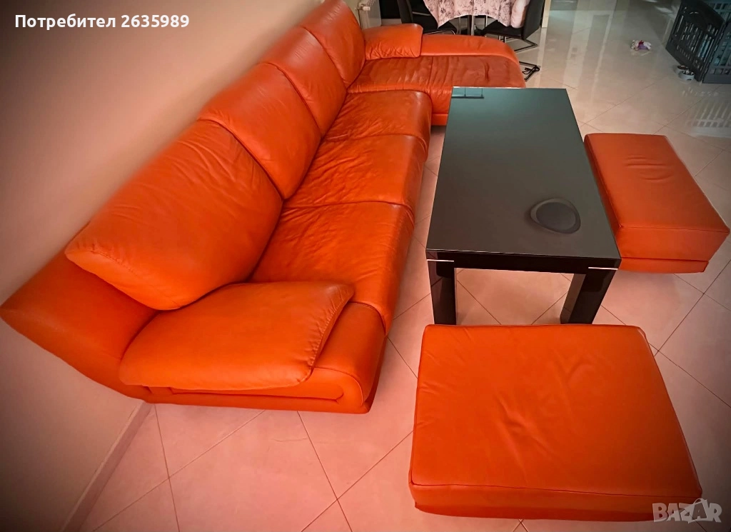 Кожен диван(Естествена кожа), снимка 1