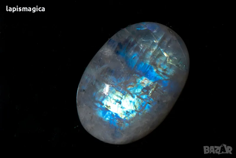 Лунен камък 35.5ct овал кабошон #19, снимка 1