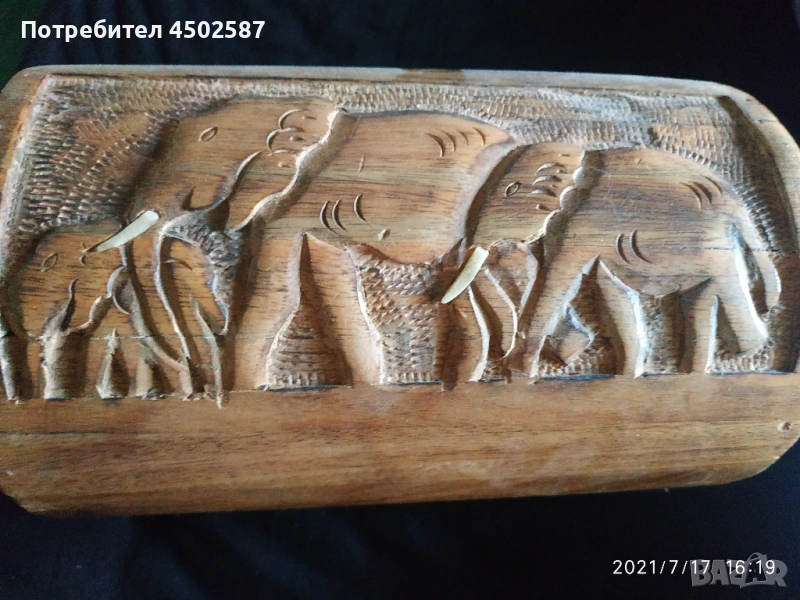 Стилен дървен органайзер за бижута, снимка 1