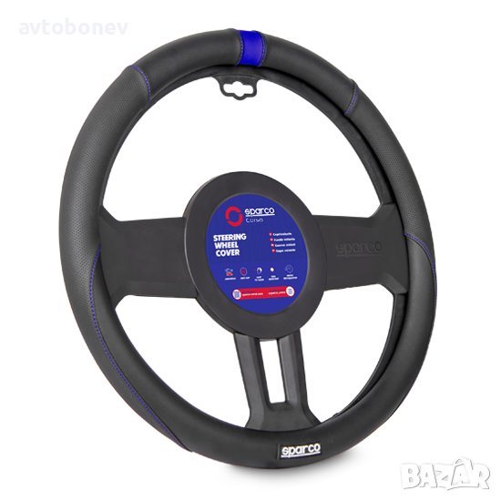 Калъф за волан SPARCO-SPS124BL-М38см., снимка 1